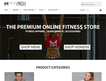 Tablet Screenshot of monarchfitness.com